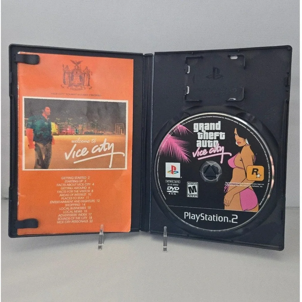Grand Theft Auto: Vice City (Sony PlayStation 2, 2002) Black Label CIB - TESTED‎